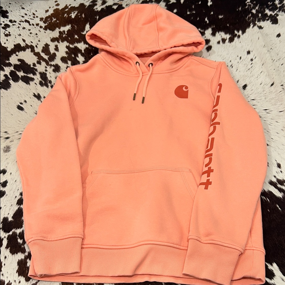 Carhartt Coral Hoodie with Logo